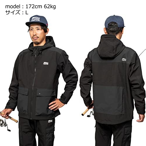 AbuGarcia Windproof Softshell Jacket, Black, Size XL