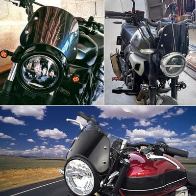 Motorcycle Windscreen Deflector for 5''-7" Headlight Windshield Front Windscreen Motorbike Accessories