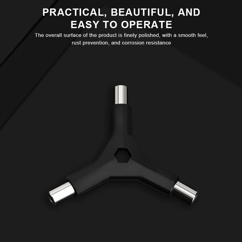 6 In 1 Bike Hex Allen Wrench Y Shape 3 Way Interchangeable Bits Carbon Steel Bicycle Hand Repair Tool Kit T25 Ph2 Screwdriver