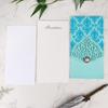 Elegant European Laser-Cut Pearl Greeting Card with Printable Invitation Page