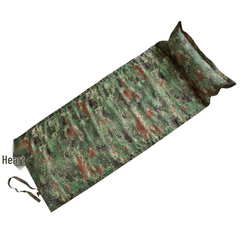 Binghui 2cm Camouflage Automatic Inflatable Camping Mat with Pillow