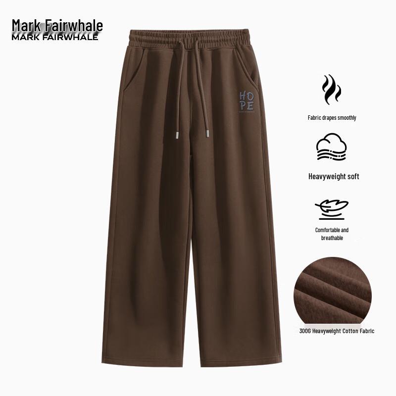 Mark Fairwhale Men's 300g Heavyweight Straight-Leg Casual Sport Pants