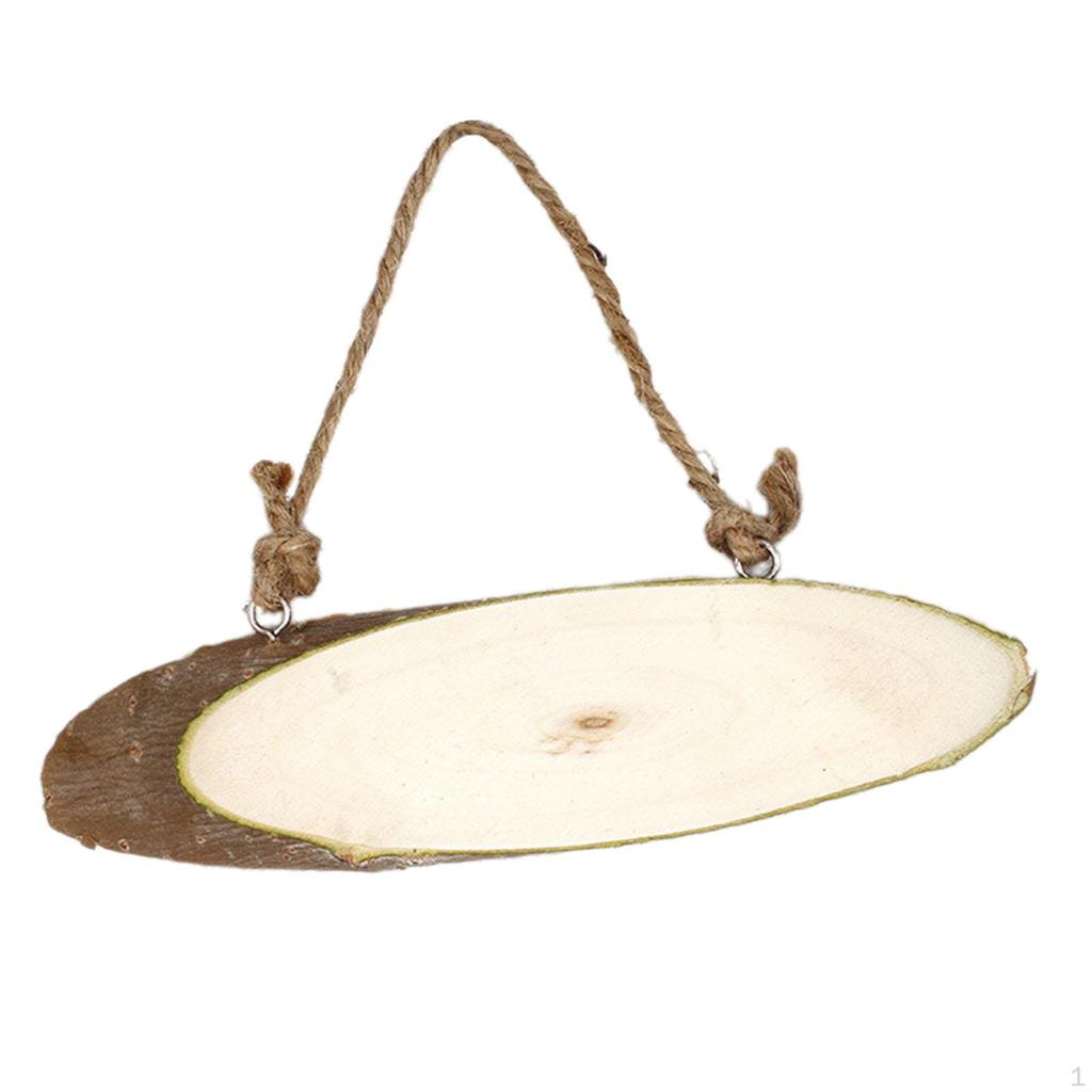 Drewniany plasterek Pusty ręcznie niepomalowany drewniany talerz dla dzieci Malowanie Rysowanie DIY Rzemiosło Rustykalny Ślub