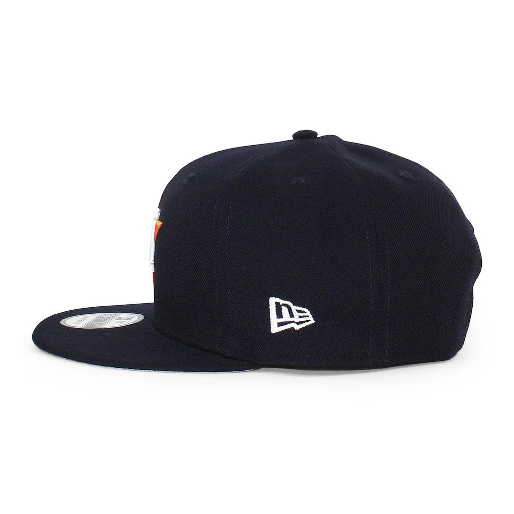 [New Era] Cap 9FIFTY Snapback Houston Astros MLB 2017 WORLD SERIES SNAPBACK CAP HOUSTON ASTROS World Series Major League Navy 950 Hat [Used]