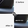 KRTVT1 4pcs car audio decorate 3D Aluminum Badge Emblem Sticker For Mercedes Benz AMG W212 W204 W211W168 W213 W205 W210 W108 W124