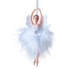 Xmas Ballet Girl Ornament Delicate Dancing Girl Pendant for Holiday Xmas Home Decor