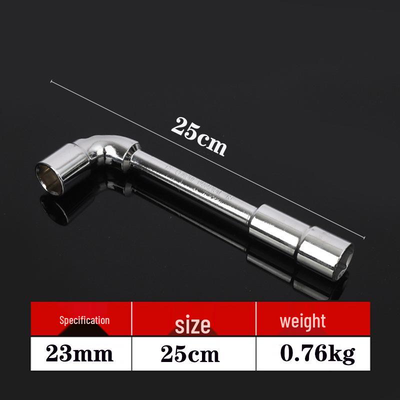 Perforated L-Shaped Hex Deep Socket Wrench for Auto Repair