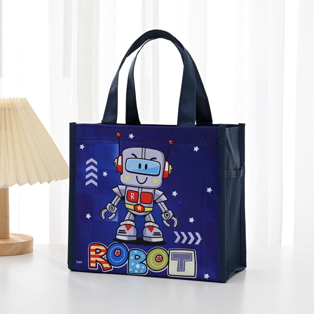 Cartoon Thickened Square Bento Lunch Bag for Kids