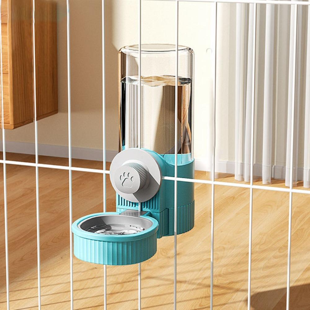 Transparent Cage Feeder Large Capacity Cat Water Bottle  for Pet Cage