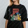 Häuser und HuUnisexs Drachenmeister Dungeon Meme DnD T-Shirt Würfel Brettspiel Spieler Druck T-Shirts Unisex Damen Baumwolle Atmungsaktiv Erwachsenen Oberteile