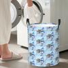 Mordecai And Rigby Pizza And Video Games Foldable Laundry Baskets Dirty Clothes Toys Storage Basket Home Organizer Box