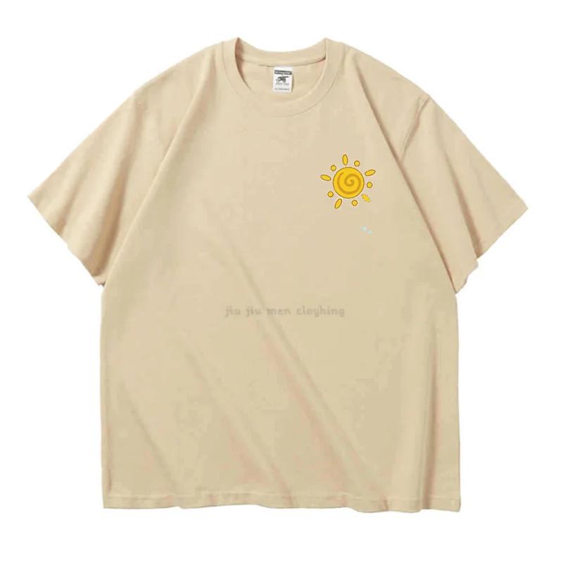 Sun Graphic Men Women T-Shirts Happy Every Day Sunshine Summer Harajuku Short Sleeve tshirts Simple Inside Good Mood Gifts Tees