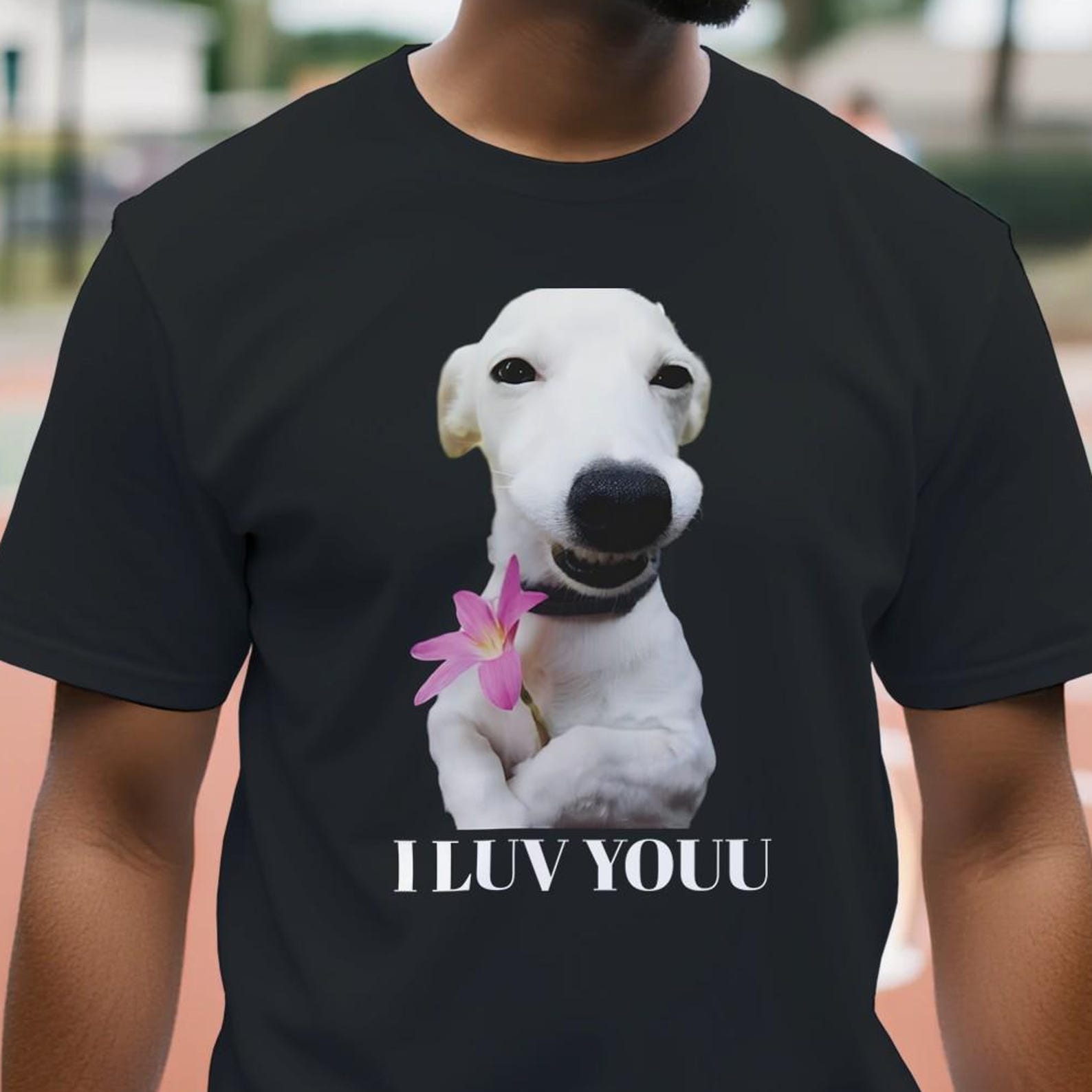 I Luv Youu Shirt | Funny Dog Valentine T-Shirt | Cute Love Dog Tee | Valentine Gift Unisex Shirt XL