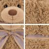 Peggy Teddybär-Plüschtier – Niedliches, kuscheliges Stofftier mit Fliege, ideales Geschenk für Mädchen