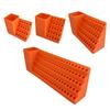 Screw Bit Holder Storage Box Orange Hex Bit Holder Rack Plastic Screwdriver Head Storage Case for Tools Accessories