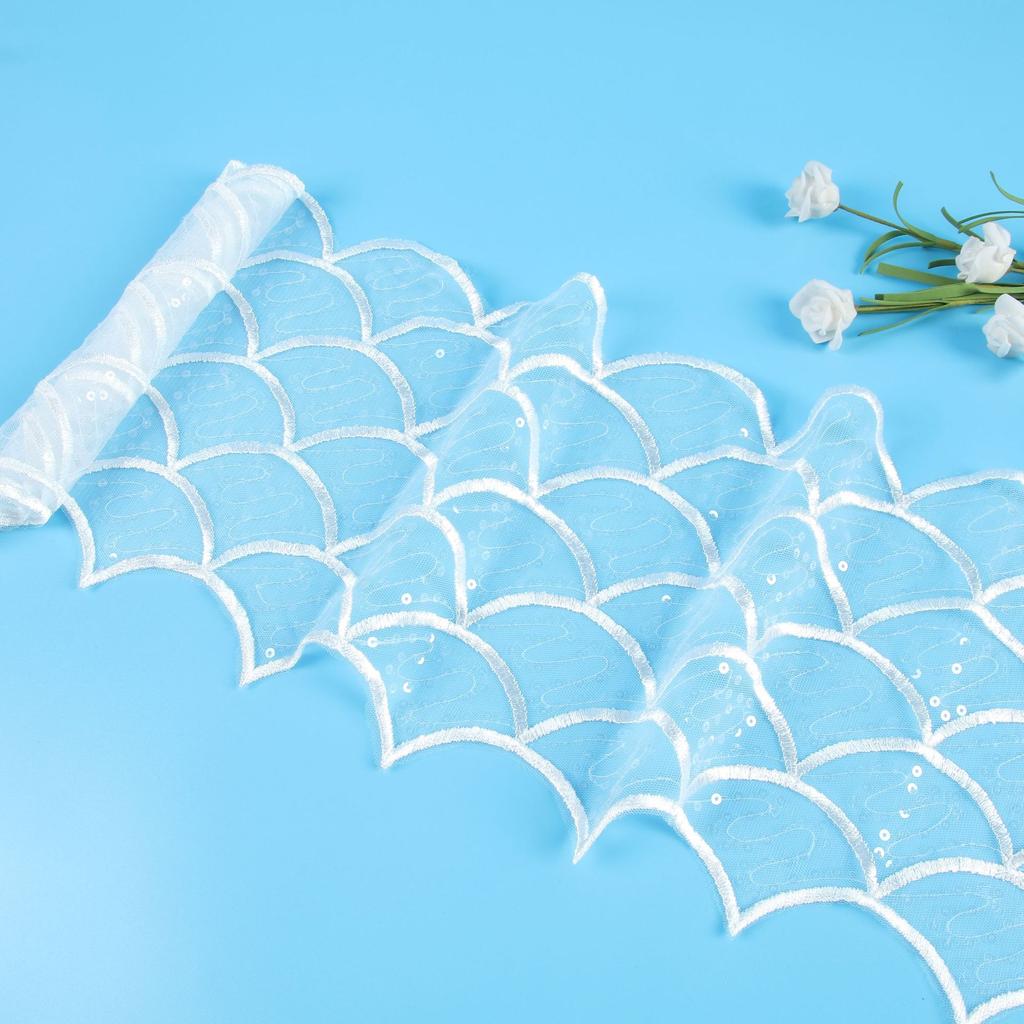 Wide 20Cm Car Bone Embroidery Lace Bridal Wedding Dress Accessories Veil Wristwatch Clothing Accessories Lace