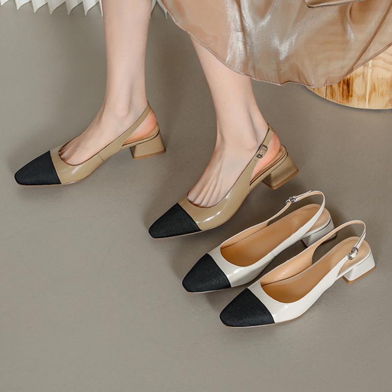 

Новые туфли-лодочки из коровьей кожи, элегантные популярные сандалии с острым носком, женская обувь на мелком каблуке с пряжкой и ремешком, разные цвета