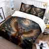 "Owl Design Art Decor Set" Multiple Sizes Kid's And Adults' Bedroom Exquisite 3PC Bedding Set, Gift