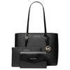 MICHAEL KORS Charlotte Brand Logo Zipper Closure Three-in-One Tote Bag Tote Bag Shopping Bag Cowhide Shoulder Bag Large Women's Black