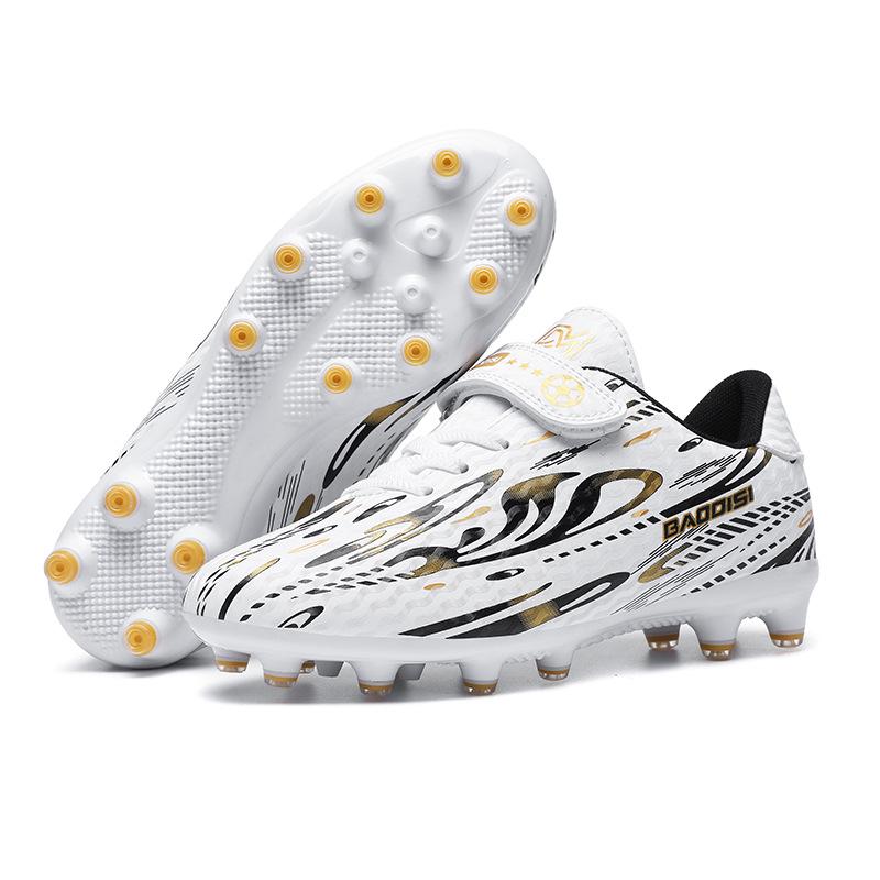 Velcro Turf Football Shoes for Boys and Girls - Children's Long Spikes for Training & Competitions
