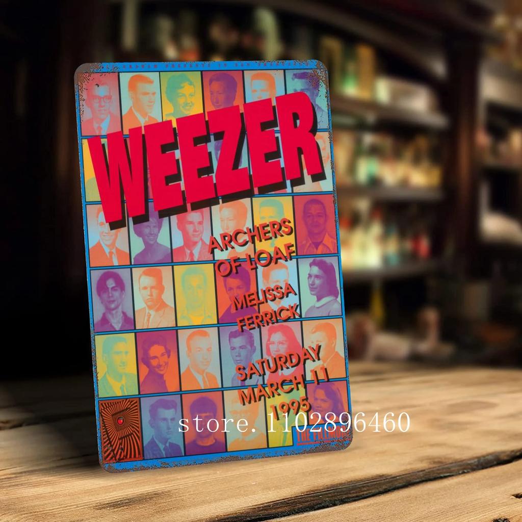 weezer Metal Plaques & Signs wall decor Vintage Tin Signs Captain Metal Poster Decor for Bar Pub Club Wall Decoration