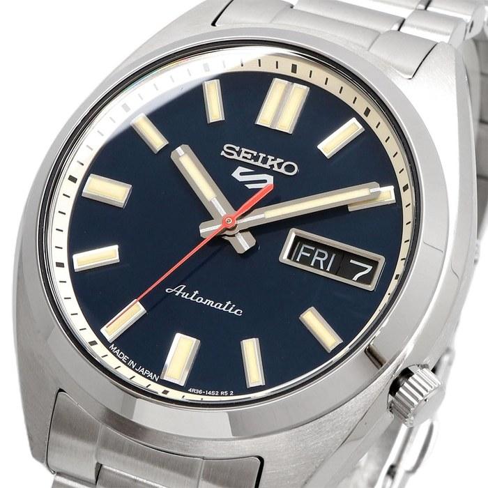 [Seiko] 5 Sports SNXS Automatic Watch – Made in Japan – SRPK87 – Silver/Navy Dial