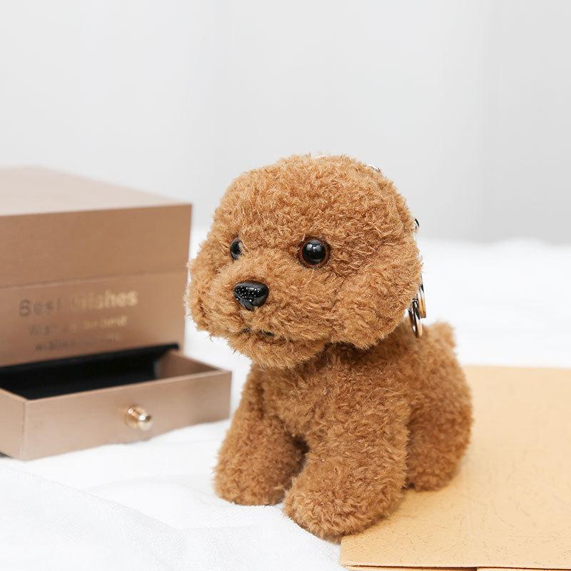 

Cute Teddy Plush Keychain Small Pendant Backpack Hangings Stuffed Animals Holiday Birthday Gifts