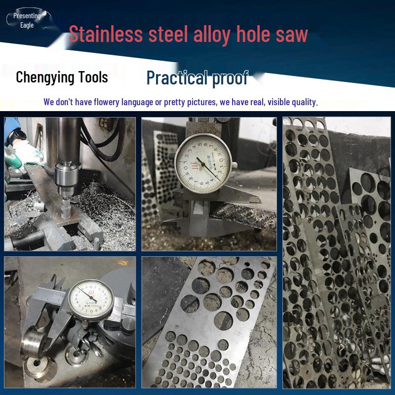 Stainless Steel Hole Saw Drill Bit Set for Wood & Metal (68-77mm)