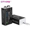 9V Rechargeable Battery 1200mAh 6F22 9V Micro USB Charging Batteries With USB Cable For Metal Detector Microphone Toy Multimeter