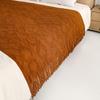 American-Style All-Season Wool Knitted Jacquard Throw Blanket