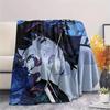 Perfect Blue  Print Flannel Blanket, High Quality Comfortable for All Seasons, Home Decor, Warmth and Comfort