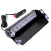 8 LED Police Lights Strobe Light For Car 12V Emergency Signal Lamps Warning Light Auto Truck Flashing Windshield Flash Lighting