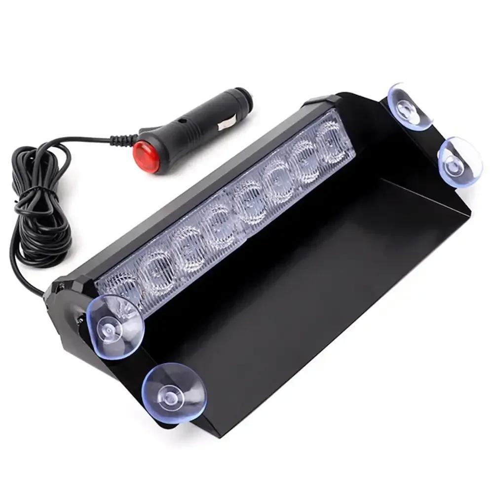 8 LED policejních světel Stroboskop pro auto 12V nouzová signální lampy Výstražné světlo Auto Truck Bliká Osvětlení čelního skla