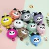 Cute Plush Panda Fur Ball Keychain Pendant - Girls' Bag Charm, Claw Machine Prize, Small Gift