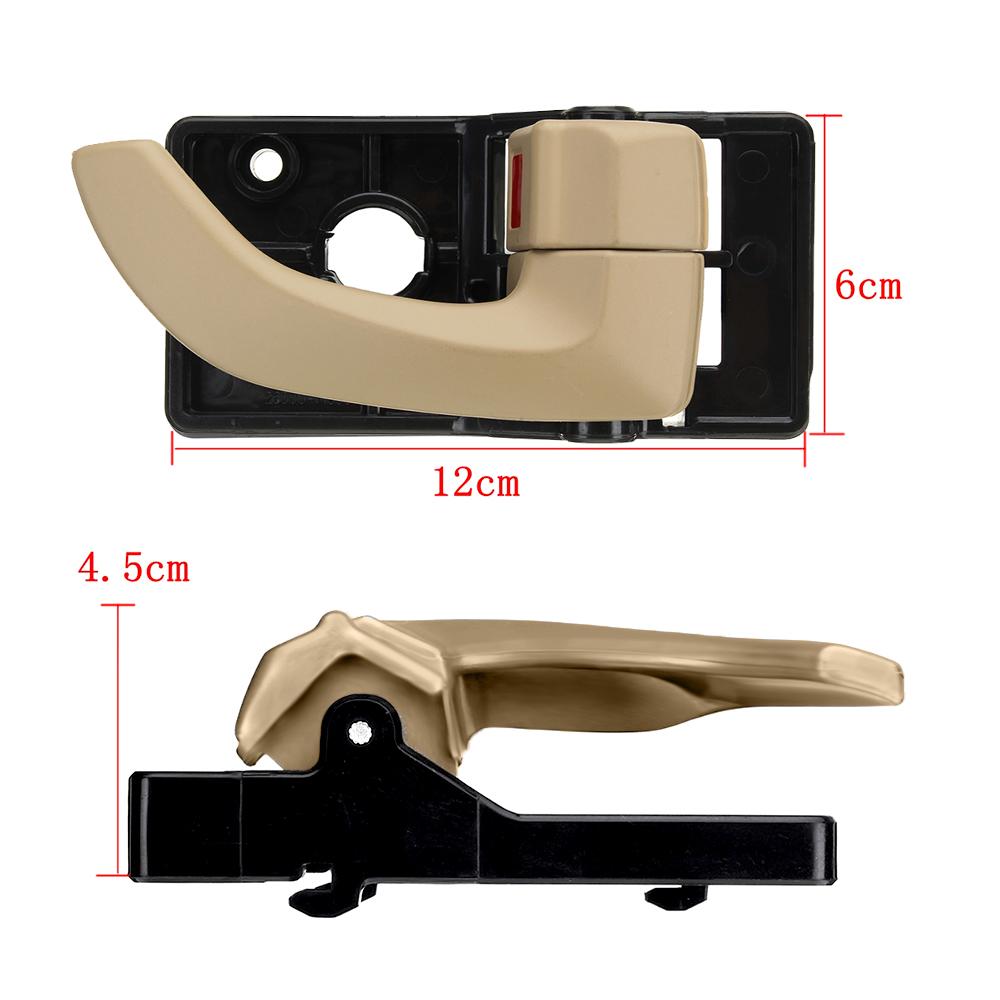 4Pcs Car Interior Inside Door Handle Left Right Replacement Set For 82620-2Z02 For Hyundai Tucson 2005 - 2009 Car Accessories