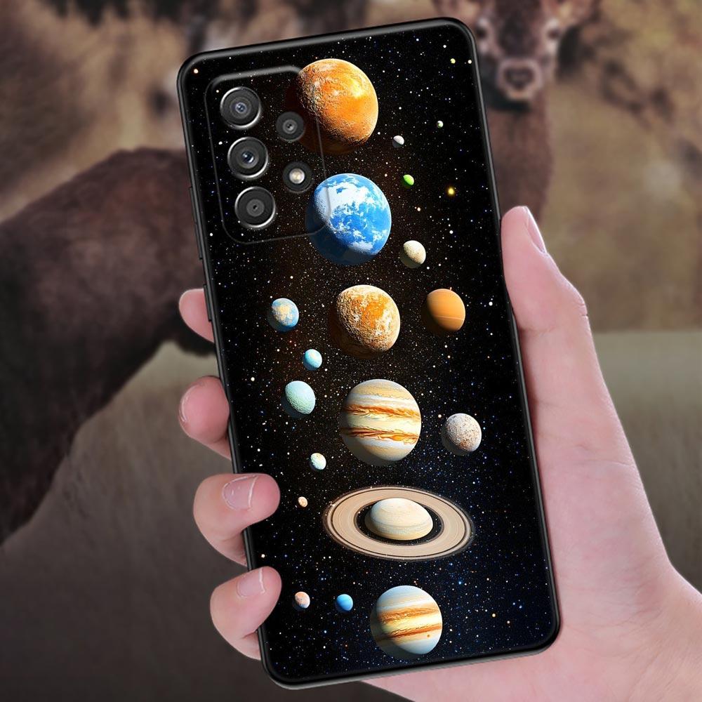 Sky Space Moon Stars Universe Phone Case For Samsung Galaxy A57 A56 A37 A55 A36 5G A26 A54 A52 A35 A34 A25 A17 A16 A15 A07 Cover