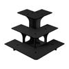 3 Tier Corner Tiered Display Stand 3 Step Corner Display Rack for Vendor Events with Shelves for Countertop Retail Tabletop