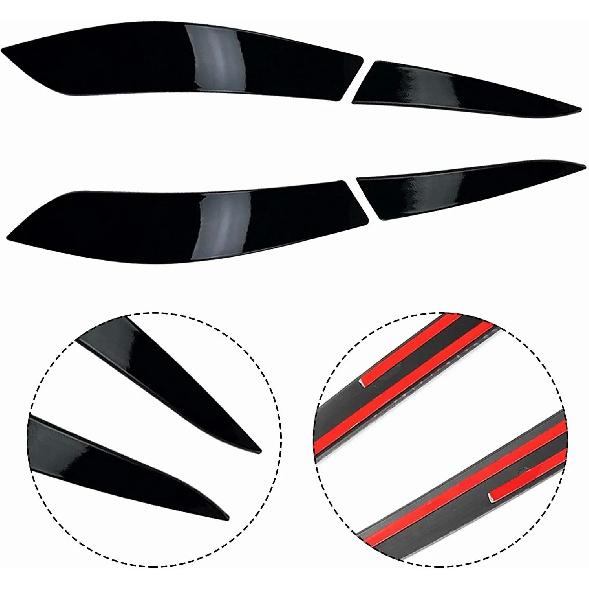 4PCS Rear Tail Light Lamp Eyelid Trim Cover For Golf 6 MK6 2008 2009 2010 2011 2012 2013 Headlights Eyebrow Eyelids Trim