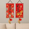 Chinese Style Chinese New Year Decoration Cartoon New Year Door Couplet Blessing Pendant  Wall
