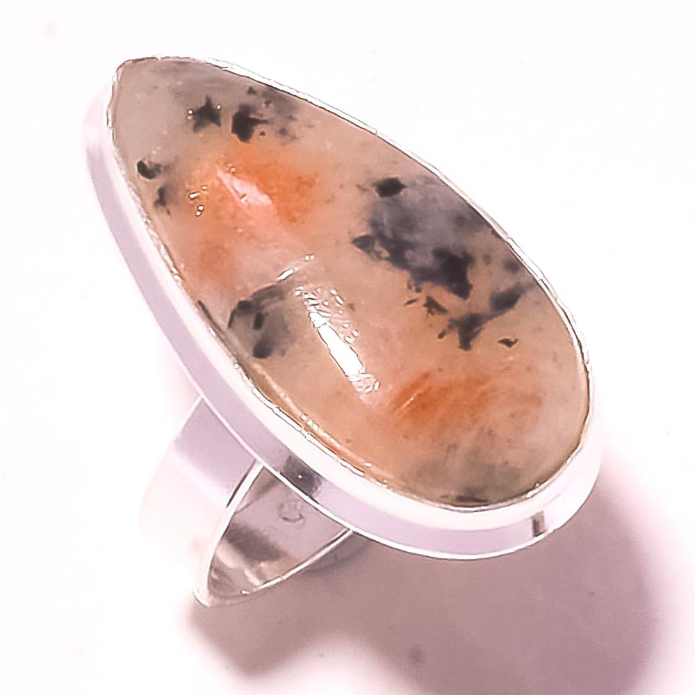 

Sunstone Gemstone Ring Handmade Antique Thanksgiving Gift Jewelry 6.25 f3s41