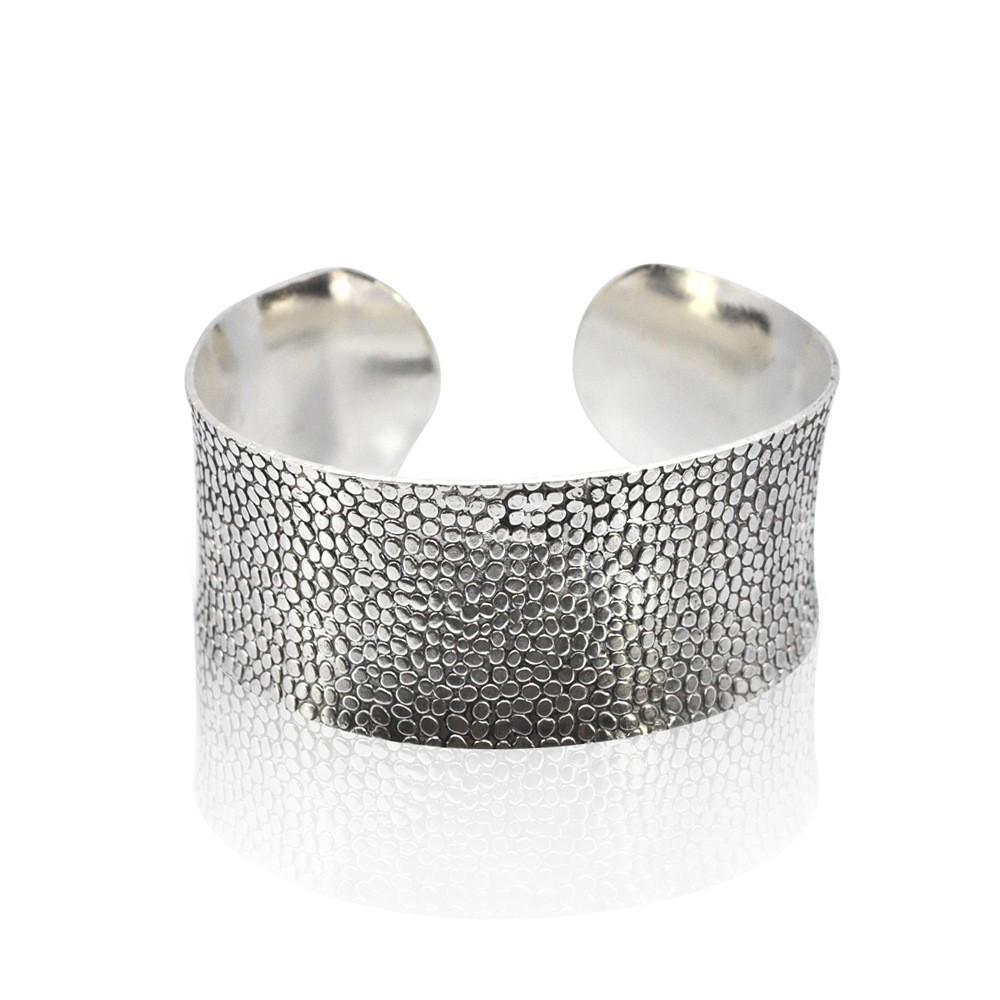 

Винтажный широкий браслет из тибетского серебра: Этнический богемный резной браслет для женщин