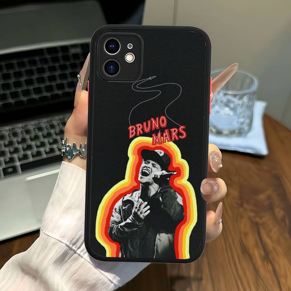 Famous Bruno Mars The Romantic Phone Case For IPhone 16 15 14 11 12 13 Pro Max Plus 12 XS Max Back Cover Matte Case