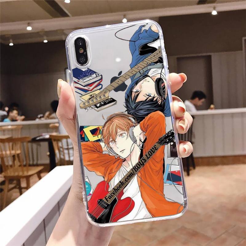 Given Yaoi Anime Cartoon Manga Handyhülle Transparent Weiches TPU für iPhone 13 12 Mini 11 Pro X XR XS Max 6 6s 7 8 Plus SE 2020