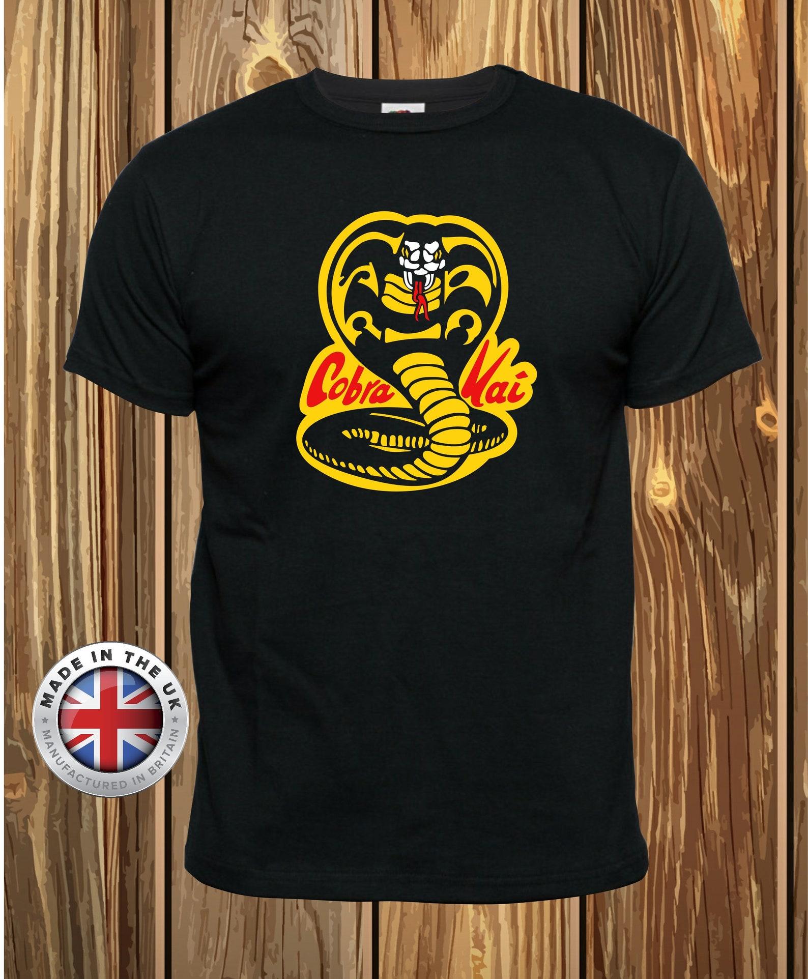 Cobra Kai T-Shirt: Karate Kid Dojo Snake Tee S
