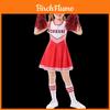 Lala Cheerleader Kleider Set Mit Blumen Socken Damen Fußball Baby Kostüm Tanzkleidung