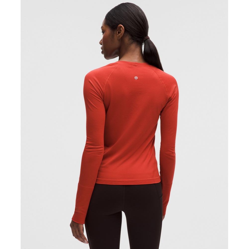Lululemon Swiftly Tech Long Sleeve Shirt 2.0  Waist Length Dare Devil Dare Devil