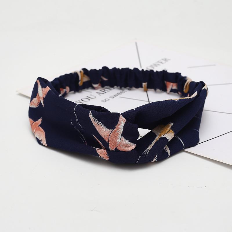 Fashion Bohemian Headband Print Hairbands For Women Girls Vintage Cross Knot Turban Bandanas Headwear Hair Accessories