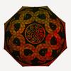 1pc Serpent Mandala Automatic Open/close, Heavy-Duty Iron Frame & 8-Rib Structure, Compact Folding Umbrella for Women/Men, All-Season Travel, Hallowee