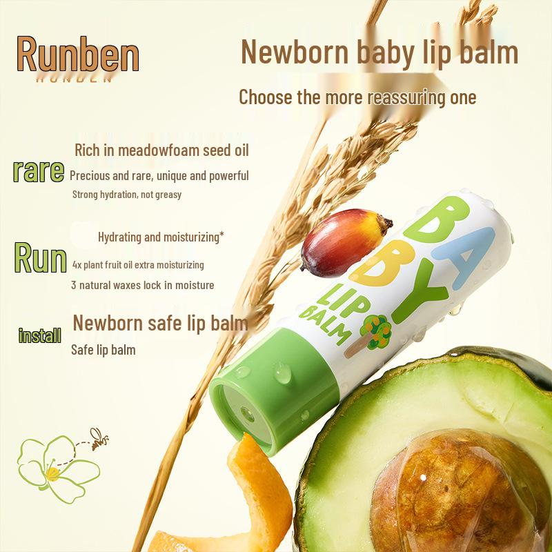 Runben Lip Balm for Kids - Moisturizing & Nourishing Lip Care for Boys and Girls in Autumn/Winter