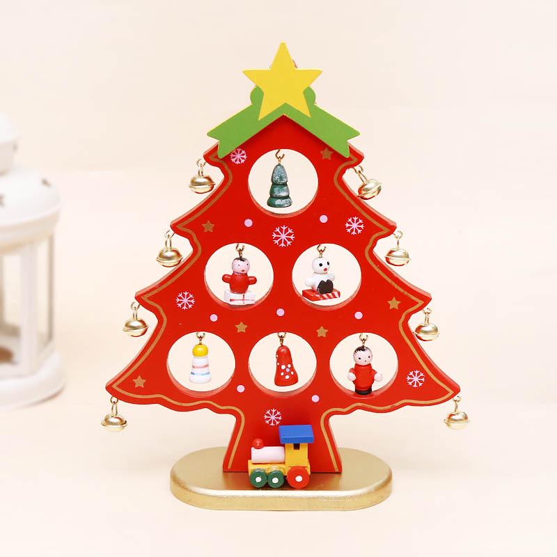 Wooden Christmas Tree Desktop Ornament and Gift